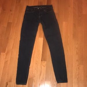 Dark Blue Straight-legged denim jeans
